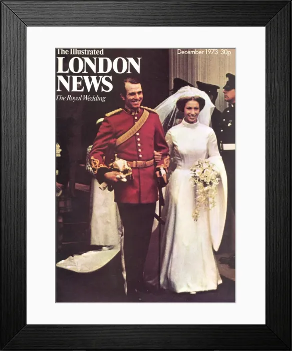 Framed Print : Royal Wedding 1973 - ILN front cover Framed Print : Royal Wedding 1973 - ILN front cover