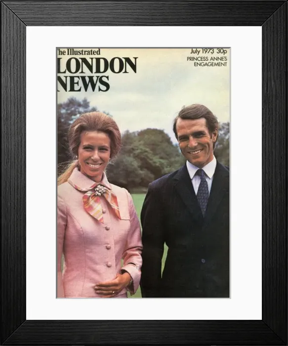 Framed Print : Royal Engagement 1973 - ILN front cover Framed Print : Royal Engagement 1973 - ILN front cover