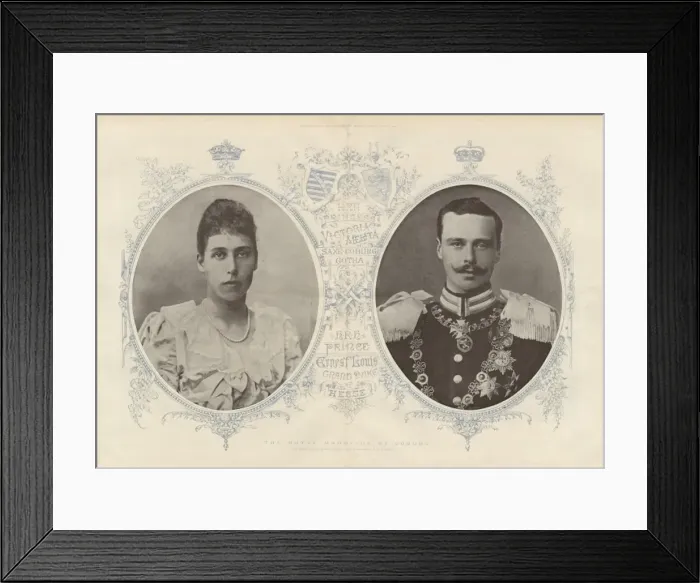 Framed Print : Marriage of Princess Victoria Melita & Ernst Ludwig of Hesse Framed Print : Marriage of Princess Victoria Melita & Ernst Ludwig of Hesse