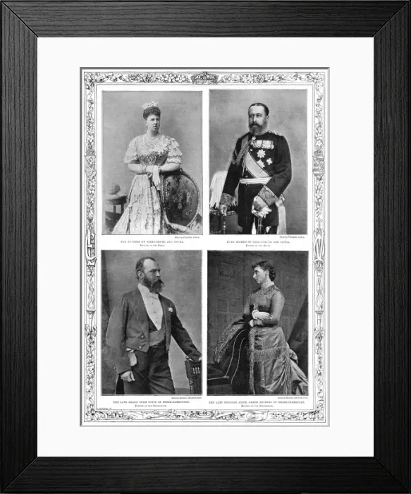 Framed Print : Marriage of Princess Victoria Melita & Ernst Ludwig of Hesse