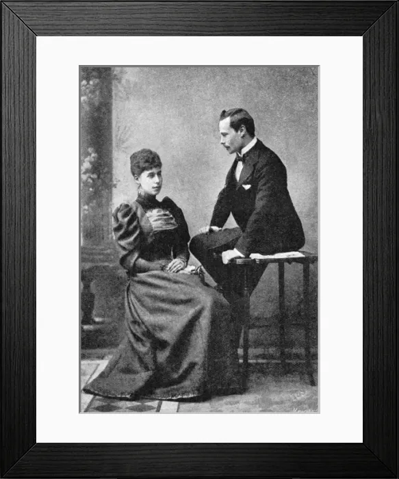 Framed Print : Princess Victoria Melita & Prince Ernst Ludwig of Hesse Framed Print : Princess Victoria Melita & Prince Ernst Ludwig of Hesse