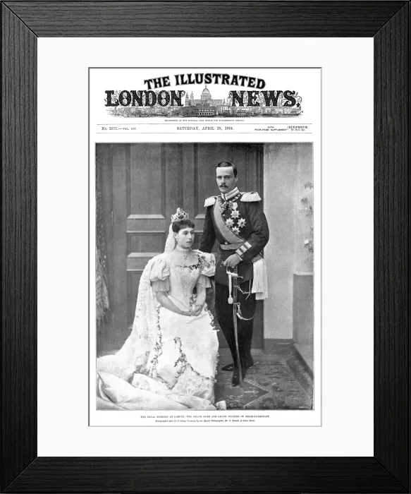 Framed Print : Marriage of Princess Victoria Melita & Ernst Ludwig of Hesse Framed Print : Marriage of Princess Victoria Melita & Ernst Ludwig of Hesse