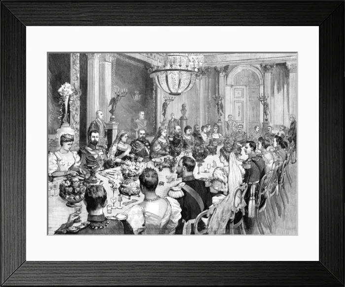 Framed Print : Marriage of Princess Victoria Melita & Ernst Ludwig of Hesse