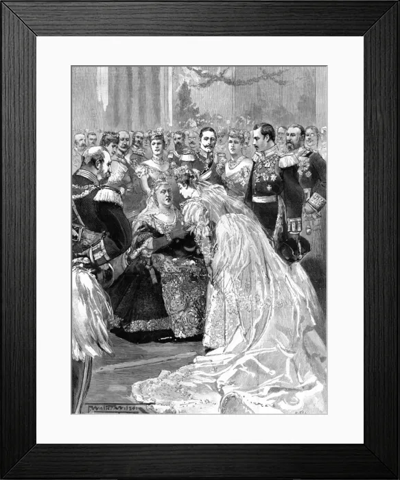 Framed Print : Royal wedding: Princess Victoria Melita & Prince Ernst Ludwig Framed Print : Royal wedding: Princess Victoria Melita & Prince Ernst Ludwig
