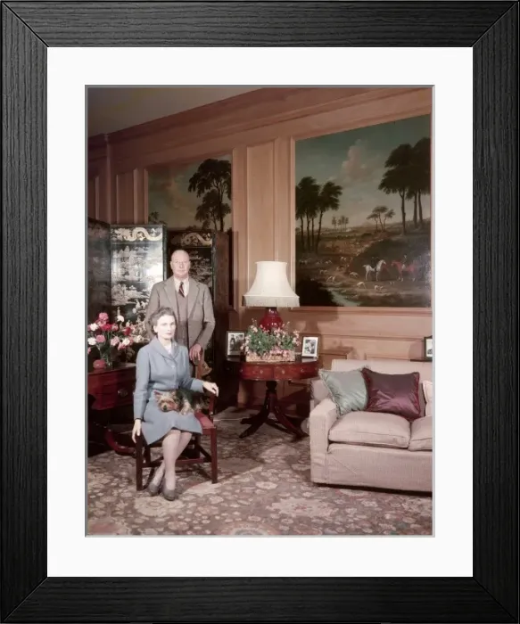 Framed Print : Duke and Duchess of Gloucester at home, 1960 Framed Print : Duke and Duchess of Gloucester at home, 1960