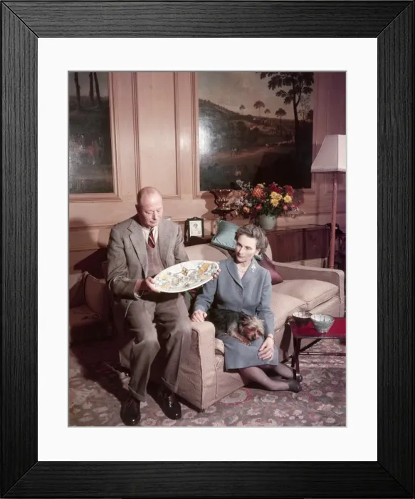 Framed Print : Duke and Duchess of Gloucester at home, 1960 Framed Print : Duke and Duchess of Gloucester at home, 1960