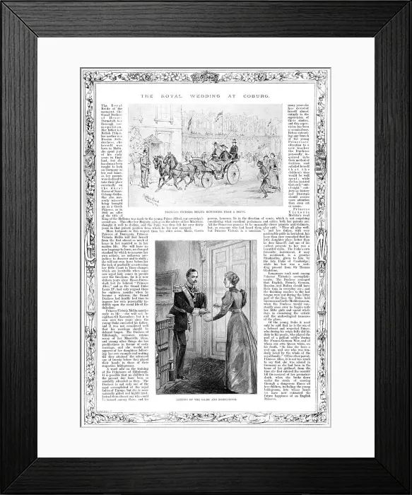 Framed Print : Royal wedding: Princess Victoria Melita & Prince Ernst Ludwig Framed Print : Royal wedding: Princess Victoria Melita & Prince Ernst Ludwig