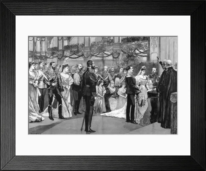 Framed Print : Royal wedding: Princess Victoria Melita & Prince Ernst Ludwig Framed Print : Royal wedding: Princess Victoria Melita & Prince Ernst Ludwig