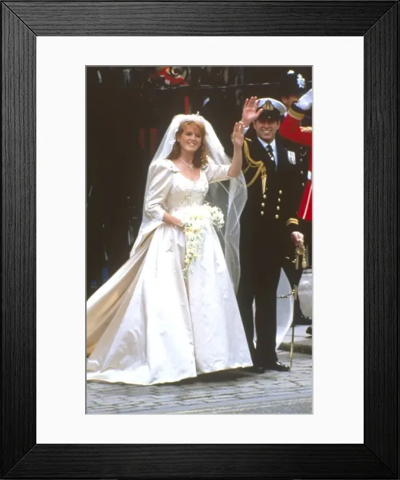 Framed Print : Royal Wedding 1986 - just married Framed Print : Royal Wedding 1986 - just married