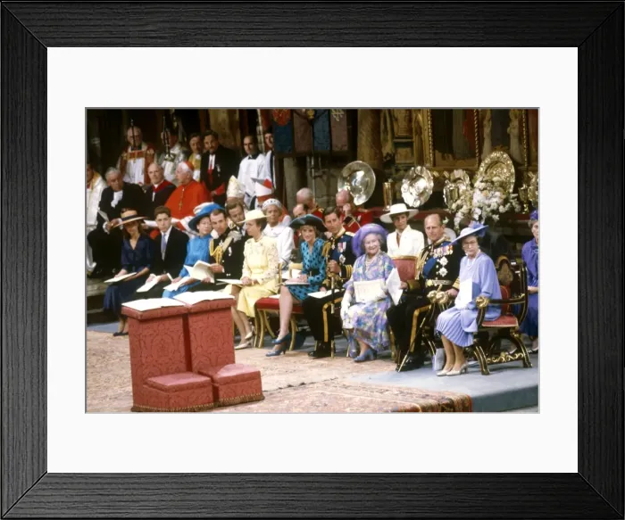 Framed Print : Royal Wedding 1986 - the royal family Framed Print : Royal Wedding 1986 - the royal family