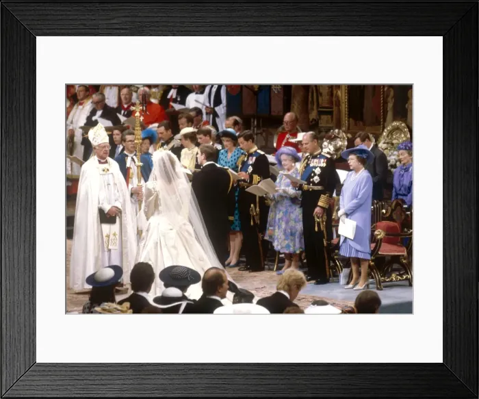 Framed Print : Royal Wedding 1986 - marriage ceremony Framed Print : Royal Wedding 1986 - marriage ceremony