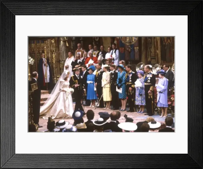 Framed Print : Royal Wedding 1986 - marriage ceremony Framed Print : Royal Wedding 1986 - marriage ceremony