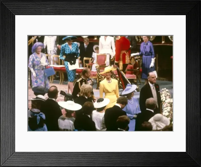 Framed Print : Royal Wedding 1986 - parents of the bride and groom Framed Print : Royal Wedding 1986 - parents of the bride and groom