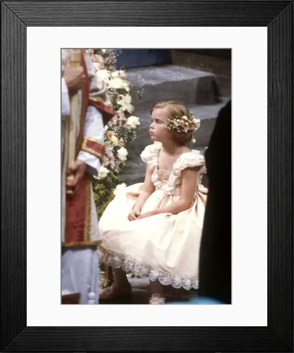 Framed Print : Royal wedding 1986 - bridesmaid