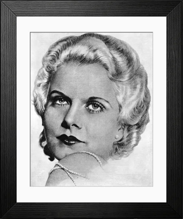 Framed Print : Jean Harlow