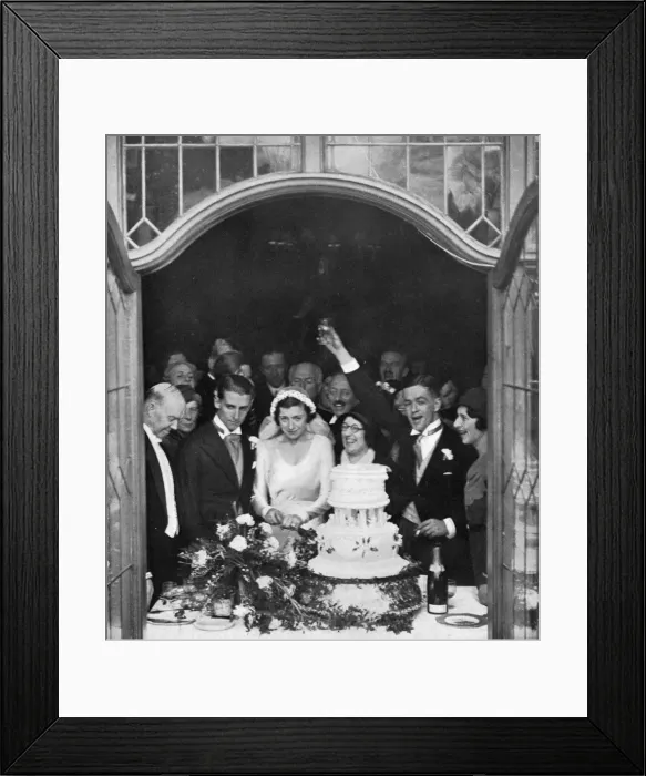 Framed Print : Wedding of Bunny Austin and Phyllis Konstam Framed Print : Wedding of Bunny Austin and Phyllis Konstam