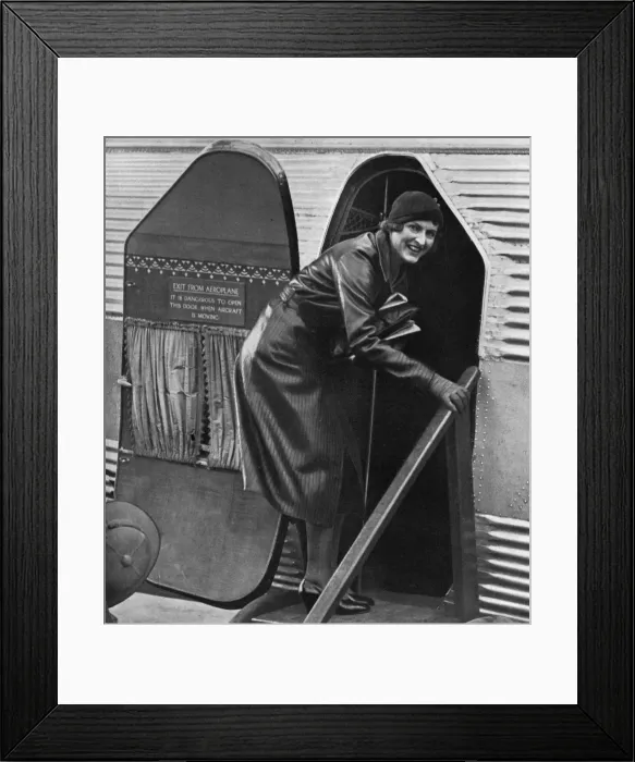 Framed Print : Lady Broughton at Croydon flying to Africa Framed Print : Lady Broughton at Croydon flying to Africa