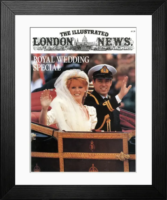 Framed Print : Royal Wedding 1986 - ILN front cover