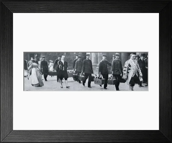 Framed Print : Wine at the Berlin royal wedding, 1913 Framed Print : Wine at the Berlin royal wedding, 1913