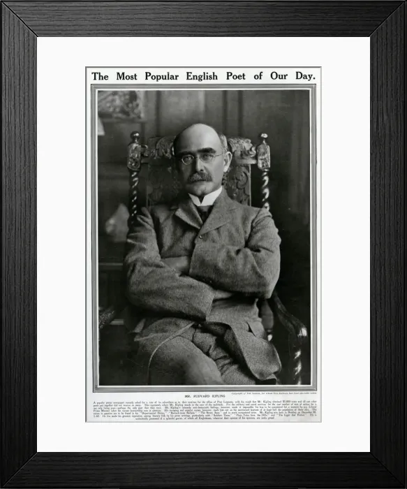 Framed Print : Rudyard Kipling in 1913