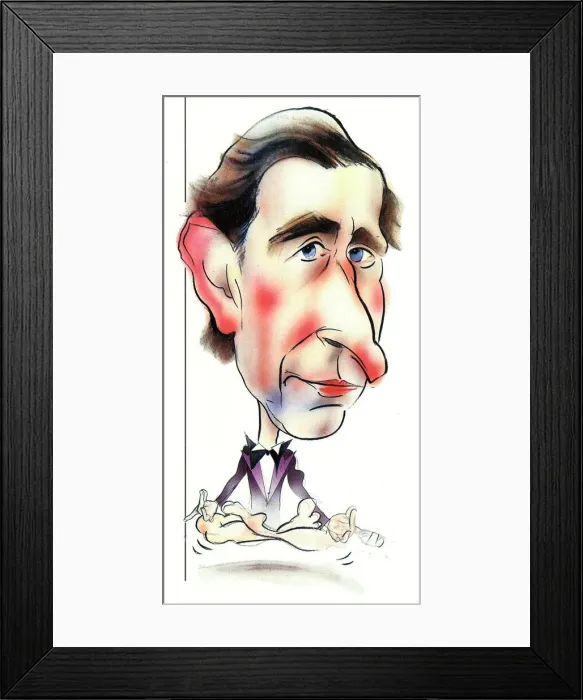Framed Print : Prince Charles caricature Framed Print : Prince Charles caricature