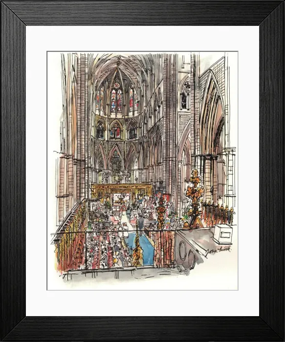 Framed Print : Royal Wedding at Westminster Abbey Framed Print : Royal Wedding at Westminster Abbey