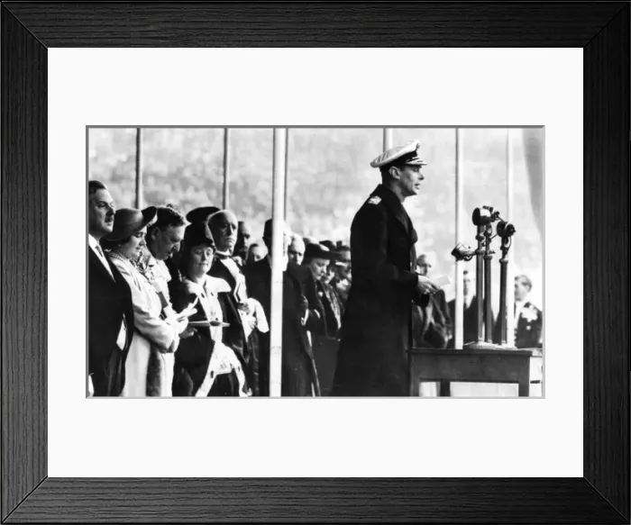 Framed Print : King George VI opens Empire Exhibition, Glasgow 1938 Framed Print : King George VI opens Empire Exhibition, Glasgow 1938