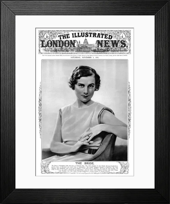 Framed Print : Royal Wedding 1935 - Lady Alice Montagu-Douglas-Scott