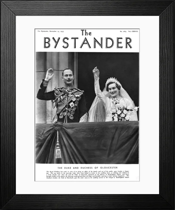 Framed Print : Royal Wedding 1935 -- Duke and Duchess of Gloucester Framed Print : Royal Wedding 1935 -- Duke and Duchess of Gloucester