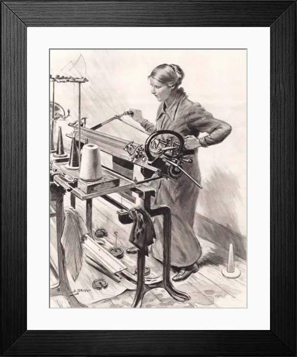 Framed Print : Royal Wedding 1919 -- Blind Trousseau Worker Framed Print : Royal Wedding 1919 -- Blind Trousseau Worker