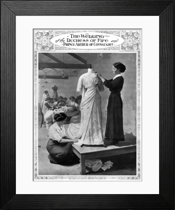 Framed Print : Royal Wedding 1913 -- Connaught Fife -- wedding dress Framed Print : Royal Wedding 1913 -- Connaught Fife -- wedding dress