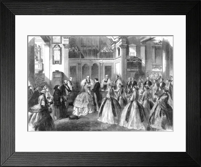 Framed Print : Royal Wedding 1866 -- Princess Mary of Cambridge Framed Print : Royal Wedding 1866 -- Princess Mary of Cambridge