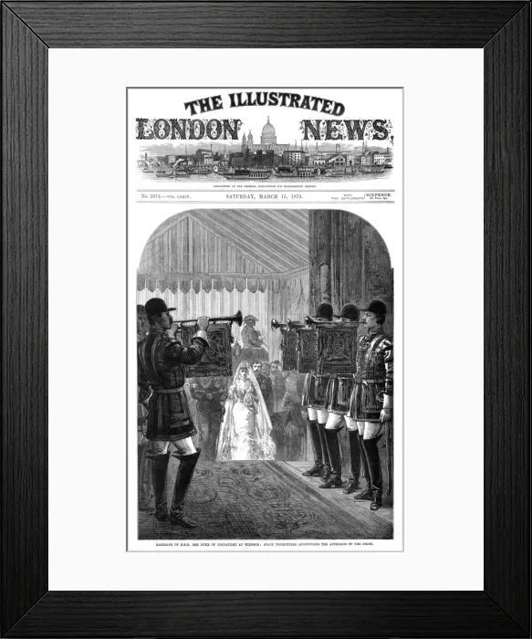 Framed Print : Royal Wedding 1879 -- Duke of Connaught & Princess Louise Framed Print : Royal Wedding 1879 -- Duke of Connaught & Princess Louise