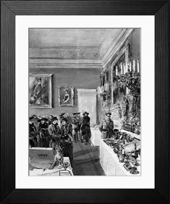 Framed Print : Royal Wedding 1919 - wedding gifts