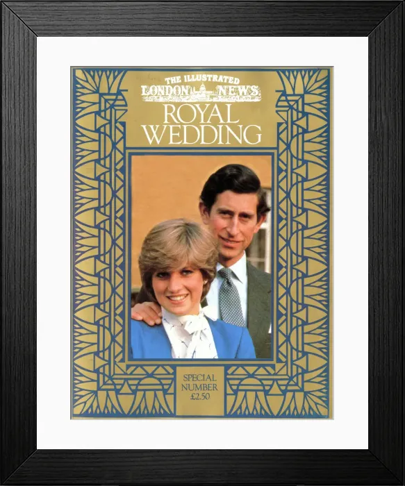 Framed Print : Royal Wedding 1981 - ILN front cover Framed Print : Royal Wedding 1981 - ILN front cover