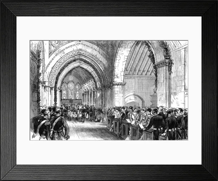 Framed Print : Royal Wedding 1885 -- Princess Beatrice and Prince Henry Framed Print : Royal Wedding 1885 -- Princess Beatrice and Prince Henry