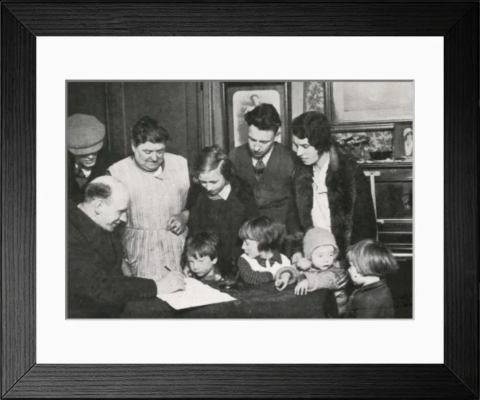 Framed Print : The Census 1931 Framed Print : The Census 1931