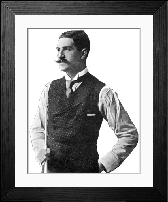 Framed Print : William Cook, billiards player