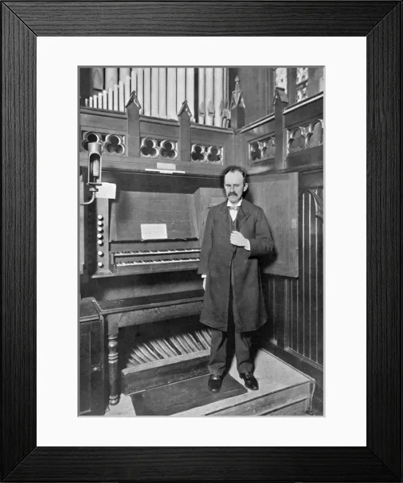 Framed Print : William Wostenholme, blind organist Framed Print : William Wostenholme, blind organist