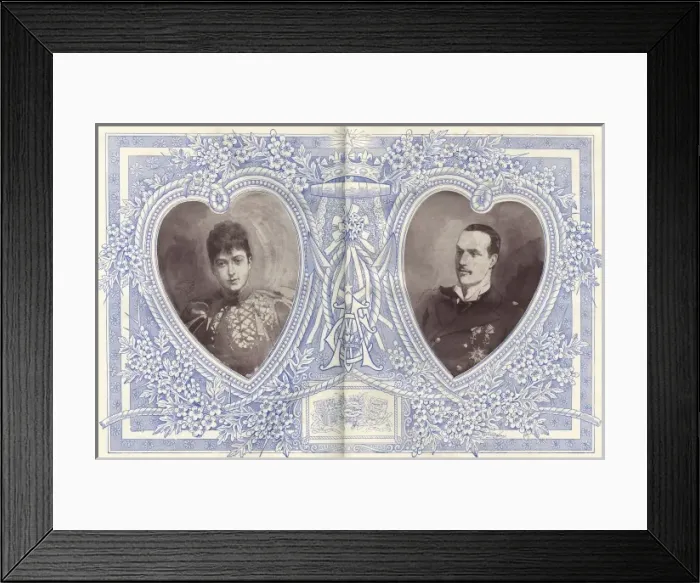 Framed Print : Royal Wedding 1896 -- Princess Maud and Prince Carl Framed Print : Royal Wedding 1896 -- Princess Maud and Prince Carl