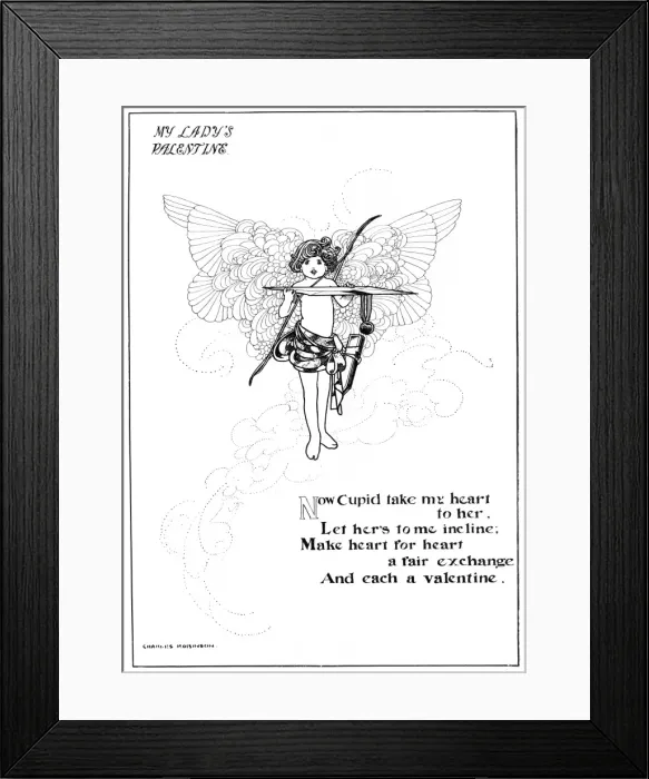 Framed Print : My Ladys Valentine by Charles Robinson Framed Print : My Ladys Valentine by Charles Robinson