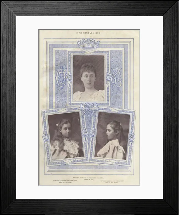 Framed Print : Royal Wedding 1896 -- three bridesmaids Framed Print : Royal Wedding 1896 -- three bridesmaids