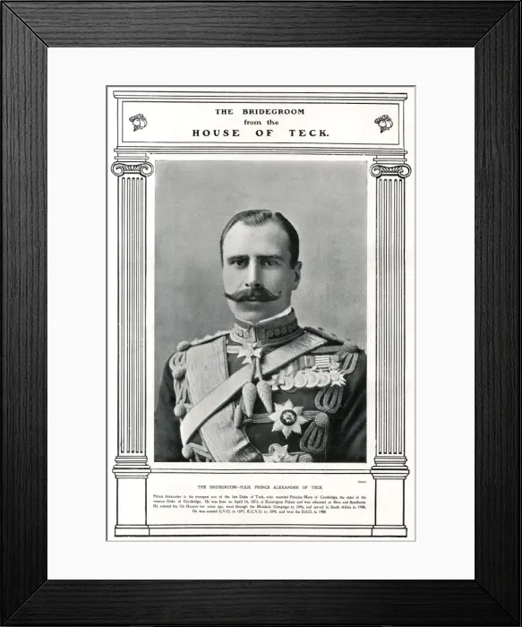 Framed Print : Royal Wedding 1904 -- Prince Alexander of Teck Framed Print : Royal Wedding 1904 -- Prince Alexander of Teck