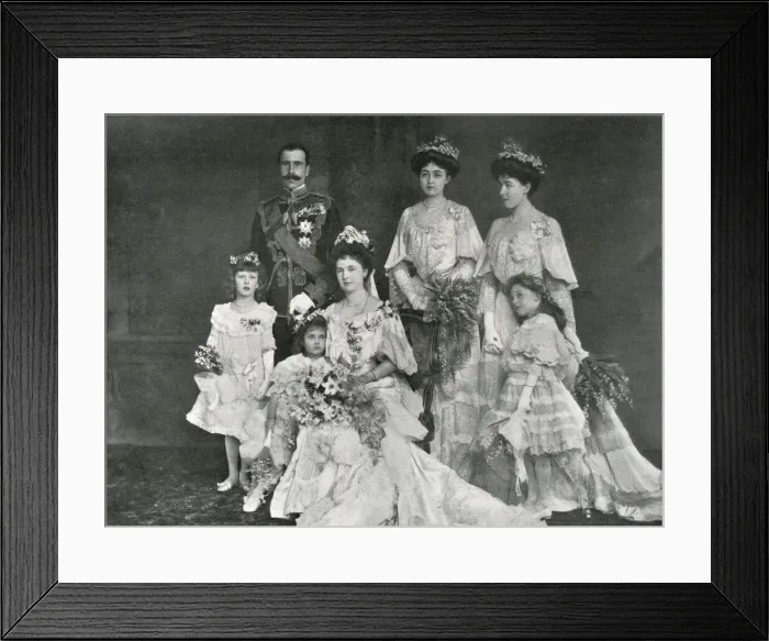 Framed Print : Royal Wedding 1904 -- Houses of Albany and Teck Framed Print : Royal Wedding 1904 -- Houses of Albany and Teck