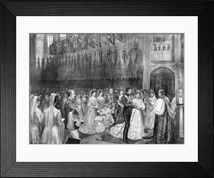Framed Print : Royal Wedding 1904 -- Houses of Albany and Teck Framed Print : Royal Wedding 1904 -- Houses of Albany and Teck