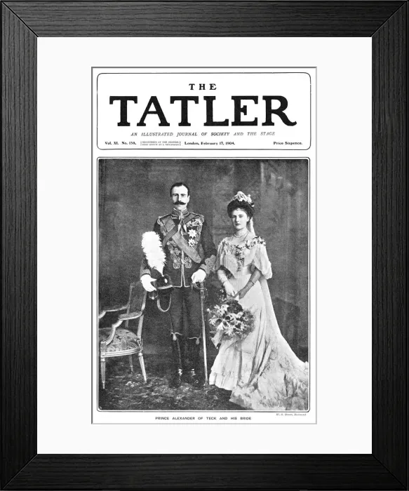 Framed Print : Royal Wedding 1904 - Tatler front cover Framed Print : Royal Wedding 1904 - Tatler front cover