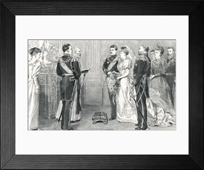 Framed Print : Royal Wedding 1893 - Church of England ceremony Framed Print : Royal Wedding 1893 - Church of England ceremony