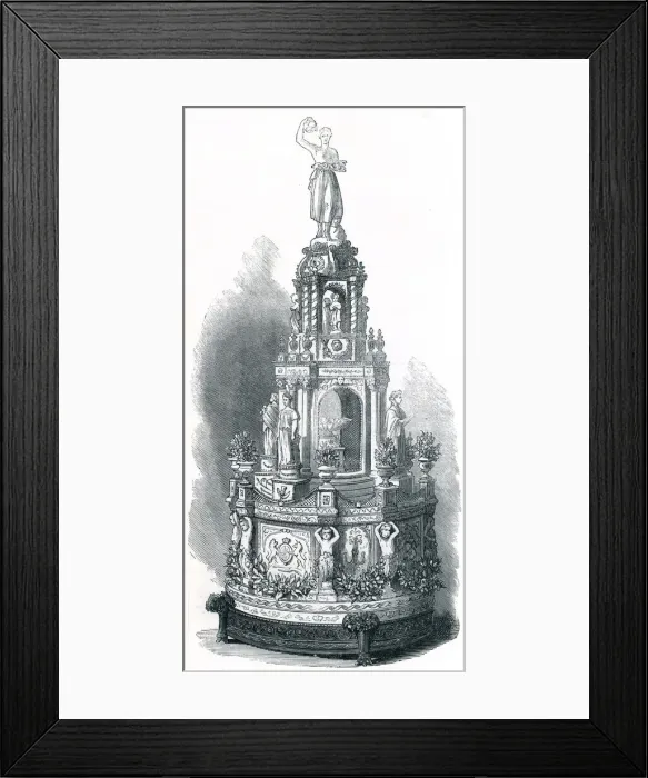 Framed Print : Royal Wedding 1871 - wedding cake Framed Print : Royal Wedding 1871 - wedding cake