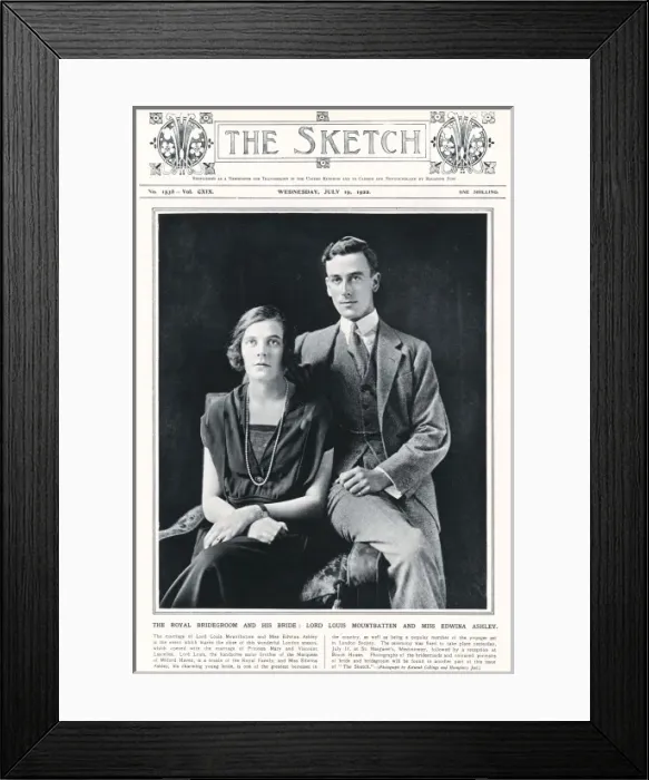 Framed Print : Mountbatten wedding 1922 Framed Print : Mountbatten wedding 1922