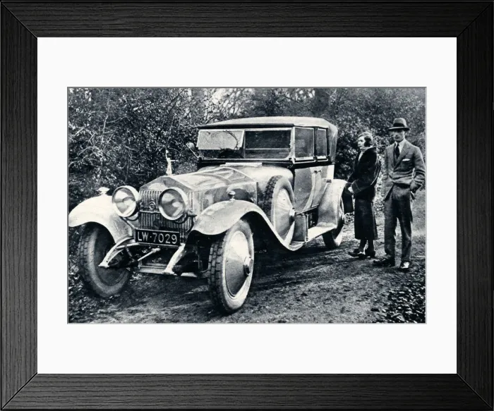 Framed Print : Mountbatten wedding 1922 - Rolls Royce wedding gift Framed Print : Mountbatten wedding 1922 - Rolls Royce wedding gift